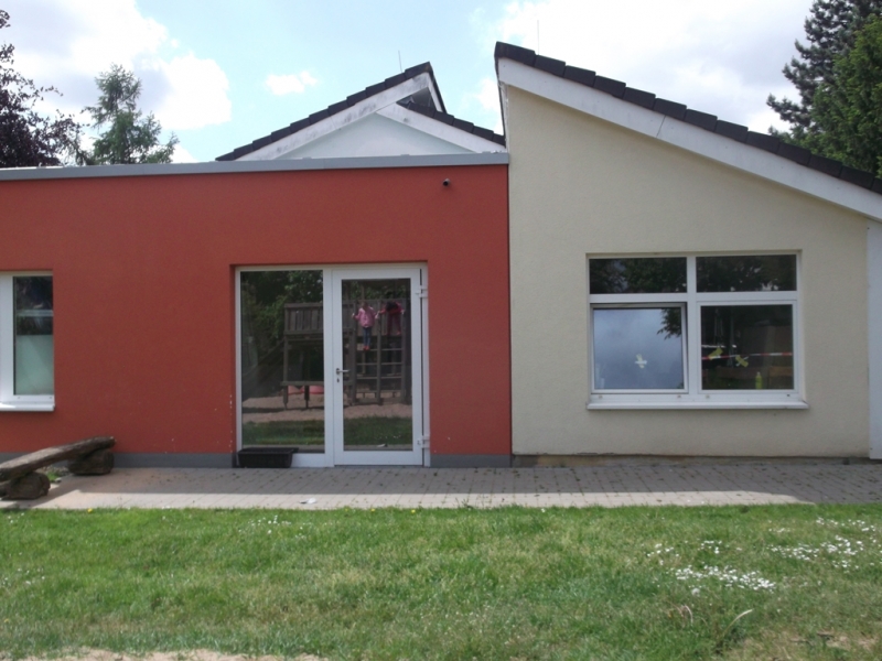 Rückansicht mit Garten